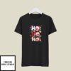 Character Christmas T-Shirt HO HO HO Christmas Santa T-Shirt