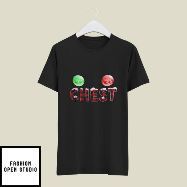 Chest Nuts Couples Christmas T-Shirt