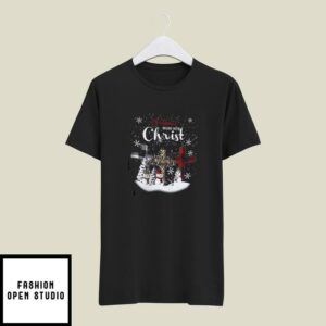 Christmas Begins With Christ T-Shirt Jesus Lover Snowman