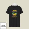 Christmas Camping T-Shirt Wine No Great Camping Started With Eating A Salad