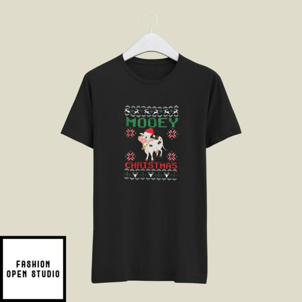 Christmas Cow T-Shirt Mooey Christmas