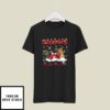 Christmas Crab T-Shirt Dabbing Through The Snow