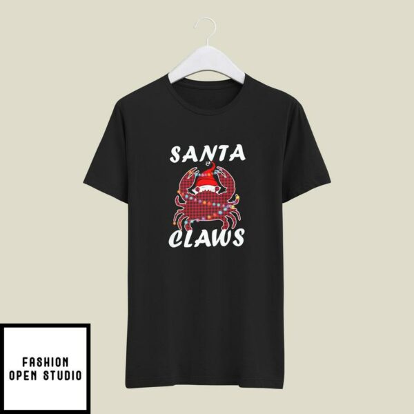 Christmas Crab T-Shirt Santa Claws Merry Christmas