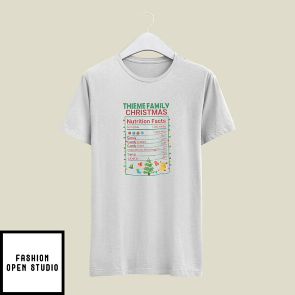 Christmas Nutrition T-Shirt Nutrition Facts Christmas