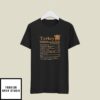 Christmas Nutrition T-Shirt Turkey Nutrition Facts