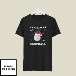 Christmas Sport T-Shirt Christmas Baseball