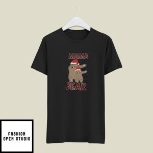 Dabbing Mama Bear Christmas T-Shirt