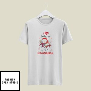 I Love Being A Grandma T-Shirt Snowman