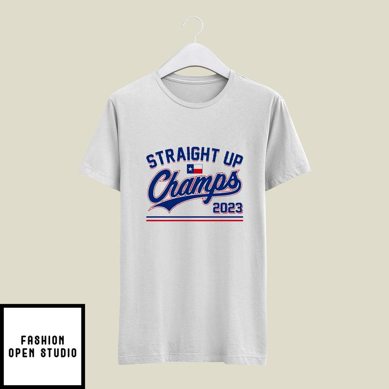 Rangers Straight Up Champs 2023 T-Shirt