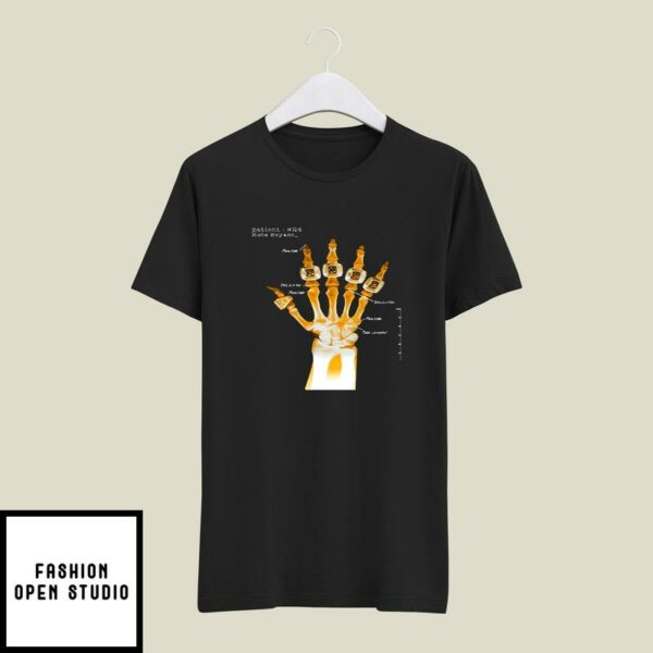 5 Rings Skeleton T-Shirt Patient #24 Kobe Bryant Skeleton Hand