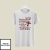 Grandma T-Shirt Covered By The Blood Of Jesus Born In April