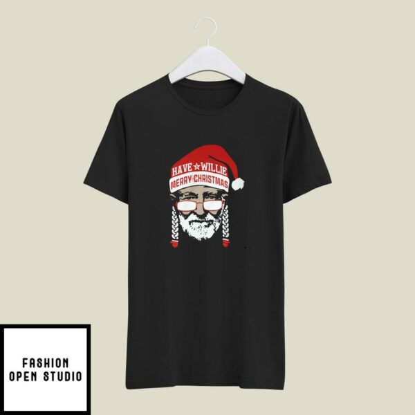 I Willie Love Christmas T-Shirt Have A Willie Merry Christmas