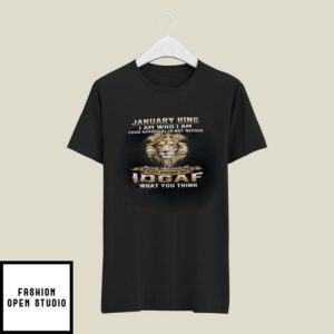 January King I Am Who I Am Your Approval Is Not Needed T-Shirt Lion T-Shirt