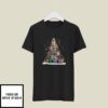 Let It Be Christmas Tree T-Shirt Peace Symbols