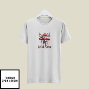 Let It Snow French Bulldog Christmas T-Shirt
