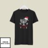 Let’s Get Lit Christmas T-Shirt Santa Hat