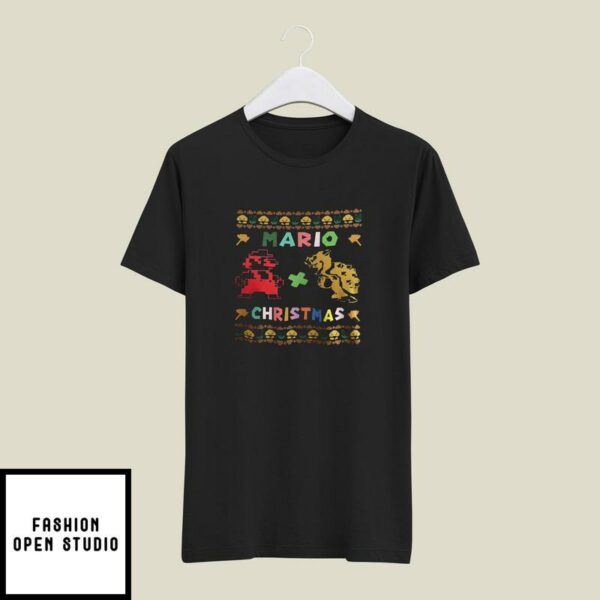 Mario Christmas T-Shirt Christmas Holiday T-Shirt