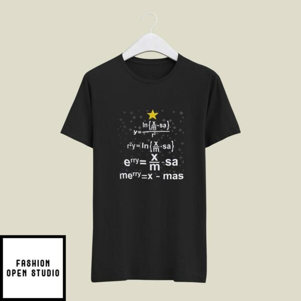 Math Teacher Christmas Tree T-Shirt