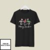 Merry Christmas Flamingos Light T-Shirt