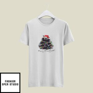 Merry Fluffmas T-Shirt Fluff Cat Lovers Merry Christmas