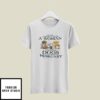 Never Underestimate Woman Loves Dogs Born In February T-Shirt