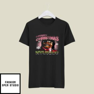 Pinky Merry Christmas Nyukka T-Shirt