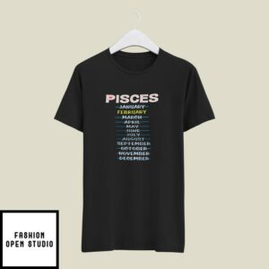 Pisces February T-Shirt Zodiac Pisces T-Shirt
