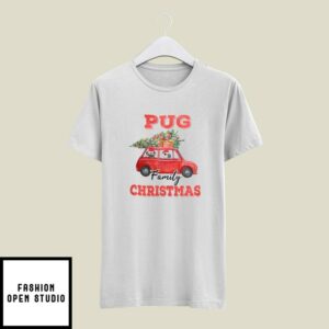 Pug Family Christmas T-Shirt Christmas Vacation Family T-Shirt