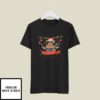 Santa Hat Reindeer Christmas Sign Language T-Shirt