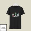 Succulent T-Shirt Cactus Santa Hat Reindeer