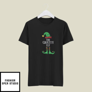 The Chatty Elf T-Shirt Xmas Gift Family Group Elf Christmas
