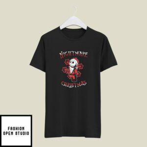 The Nightmare Christmas T-Shirt Santa Jack Skellington