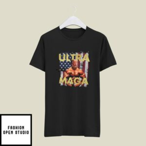 Ultra MAGA American Flag Trump Lover T-Shirt