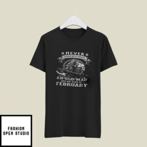 Viking Warrior T-Shirt An Old Man Born In February