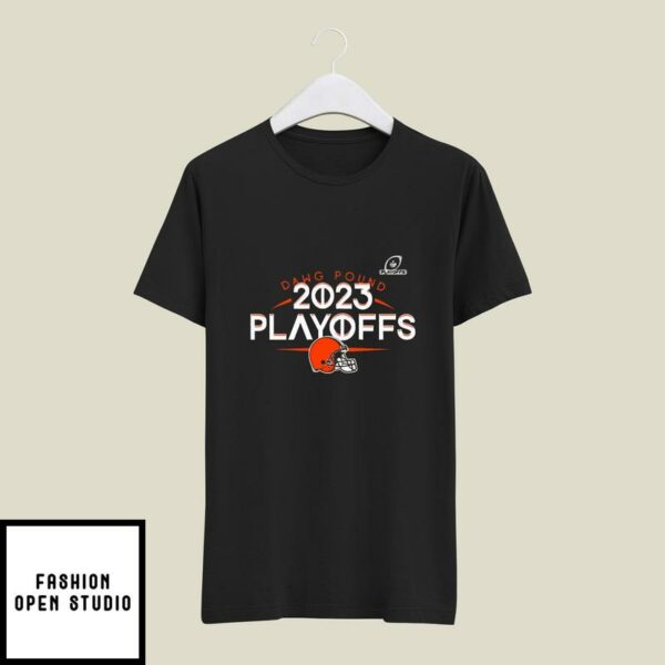 Dawg Pound Cleveland Browns 2023 Playoffs T-Shirt