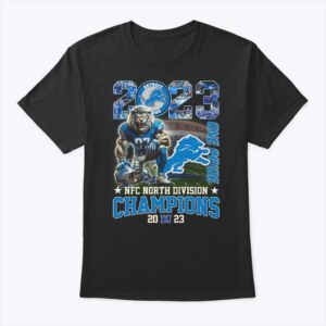 Detroit Lions NFC North Champions 2023 One Pride T-Shirt