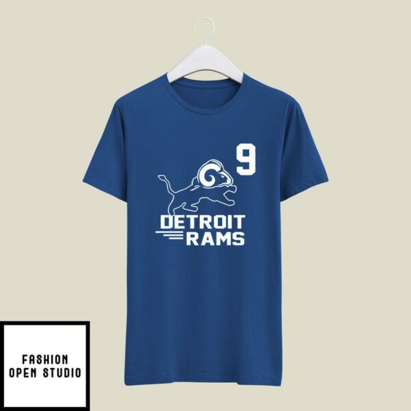 Detroit Rams Number 9 T-Shirt