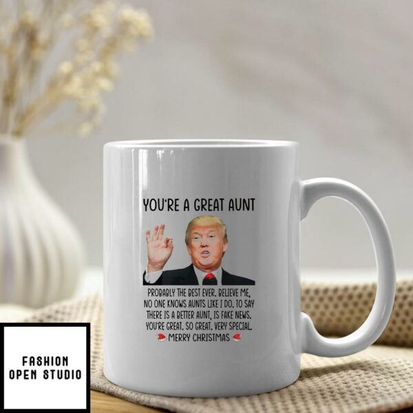 Donald Trump You’re A Great Aunt Merry Christmas Mug