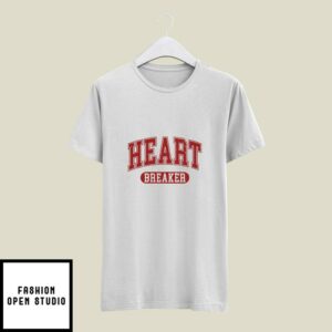 Heartbreaker Varsity Heart Love Valentine’s Day T-Shirt