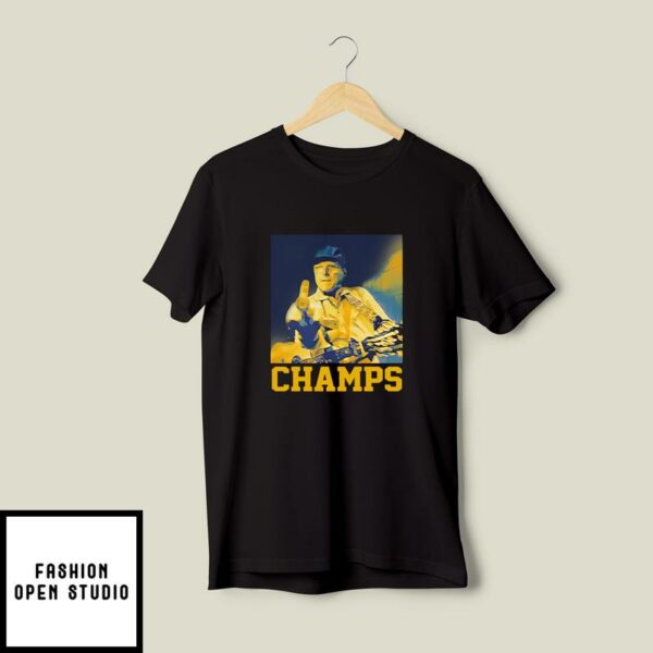 Jim Harbaugh Middle Finger Champs T-Shirt