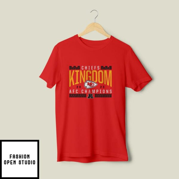Kansas City Chiefs Kingdom 2023 AFC Champions T-Shirt