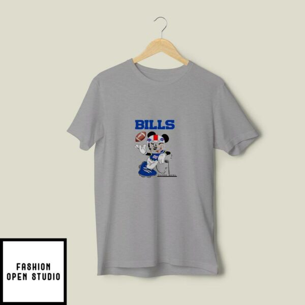 NFL Buffalo Bills Mickey Mouse Disney Super Bowl Football Jersey T-Shirt