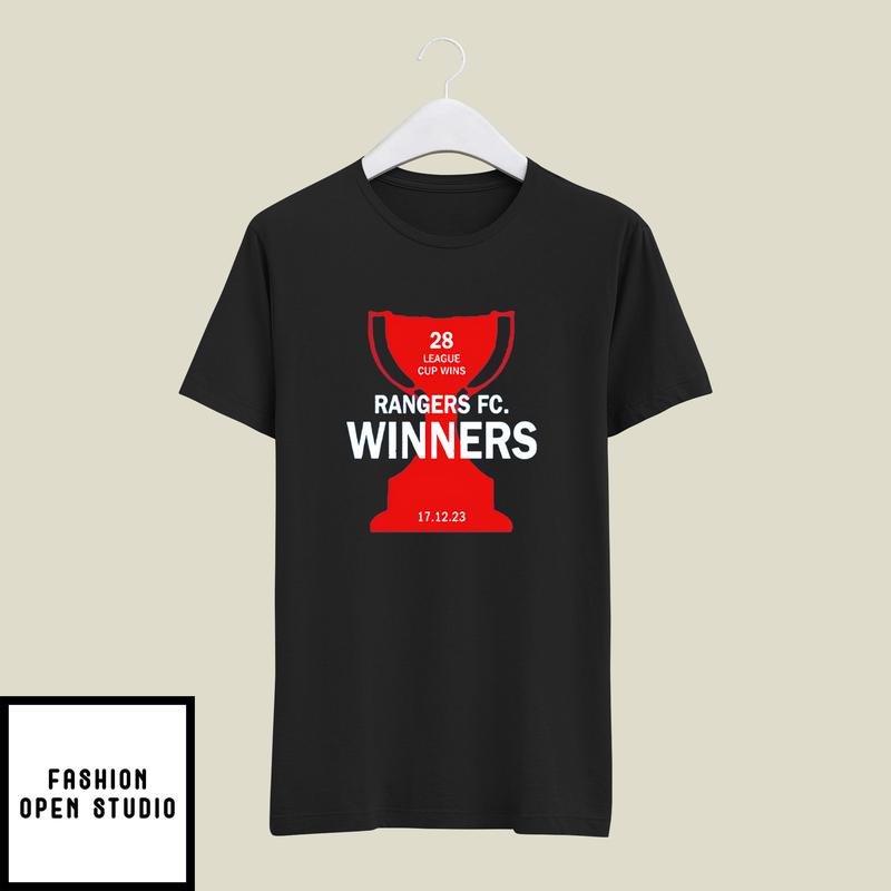 Rangers FC League Cup Winners 17 12 23 T-Shirt