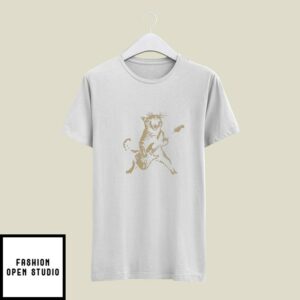 Rock Cat Playing Guitar A Funny Guitar Cat T-Shirt