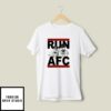 Run AFC Patrick Mahomes and Travis Kelce Kansas City Chiefs T-Shirt