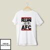 Run AFC Patrick Mahomes and Travis Kelce Kansas City Chiefs T-Shirt