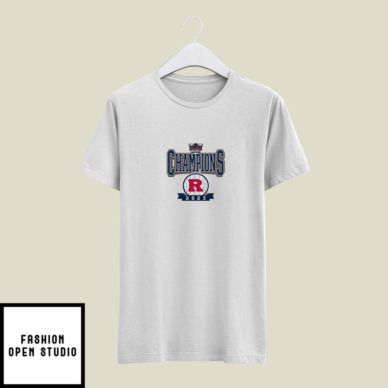 Rutgers Scarlet Knights 2023 Pinstripe Bowl Champions T-Shirt