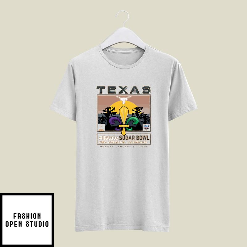 Texas Longhorns Allstate Sugar Bowl 2024 T-Shirt