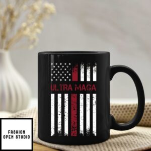 Ultra MAGA American Flag Mug Pro Trump