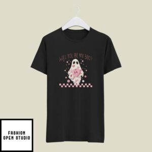 Valentine’s Day Ghost I Wanna Be Your Boo Will You Be My Boo T-Shirt